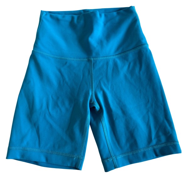 lululemon athletica Pants - Lululemon Align High-Rise Short 6 Nulu Teal Blue Yoga Athletic Size 2